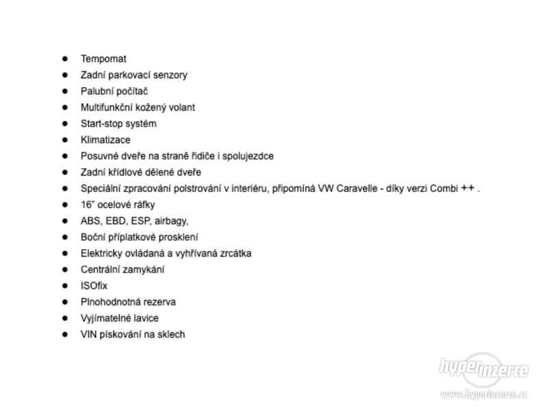 Prodám Opel Vivaro Combi++, 1.6 BiCDTi, 1.maj. 9 míst,záruka - foto 9