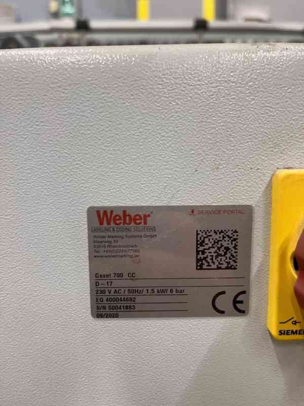 Etiketovací zařízení na lahve Weber Marking Systems - foto 7