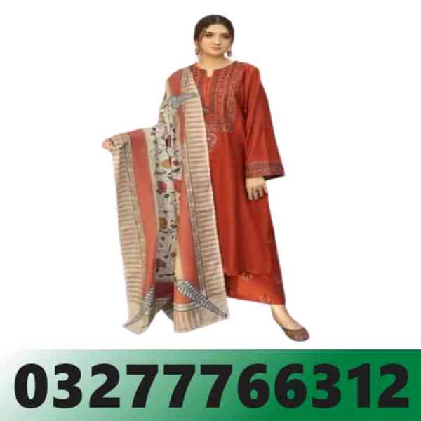 3 Pcs Women's Unstitched Embroidered -pakistan-03277766312