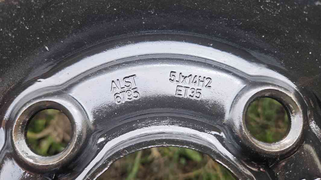 Škoda Citigo plechové 14" disky 5Jx14 4x100 ET35 střed 57mm - foto 2