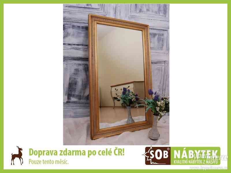 Zlaté zrcadlo Zaros fay 120x65 - foto 1
