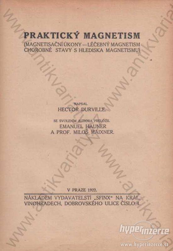Praktický magnetism Hector Durville Sfinx 1922 - foto 1