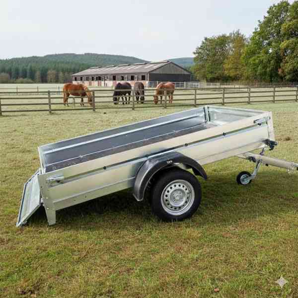 Nový přívěsný vozík sklopný, ČR - VÝROBA, DPH - foto 1