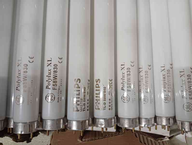 Zářivky trubice 150cm, 58W, TL-D 830/840, použité - foto 2