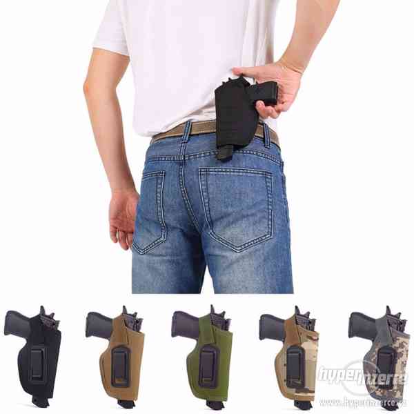 Opaskové pouzdro na pistoli - zelené - foto 5