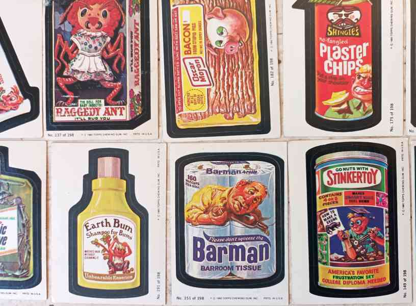 Wacky kartičky - Wacky Packages, sběratelství - bazar - Hyperinzerce.cz