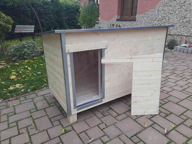 Psí bouda, celá z palubek, Zástěna a přepážka, 6 velikostí - foto 1