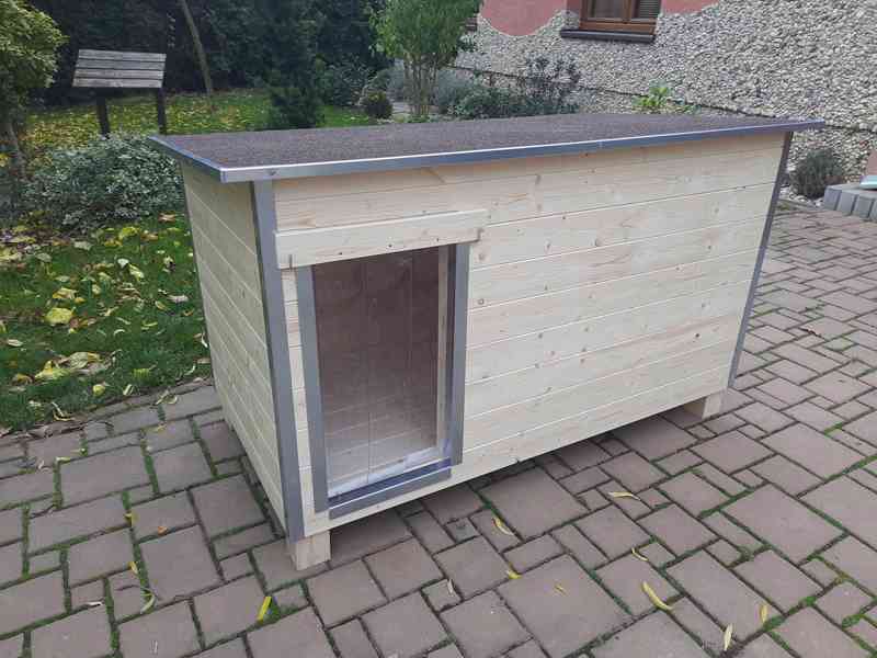 Psí bouda, celá z palubek, Zástěna a přepážka, 6 velikostí - foto 5