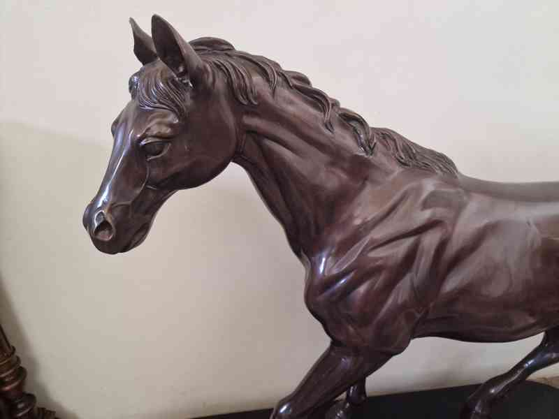 Pierre Jules Mene Velká bronzová socha Kůň š 145 cm - foto 4