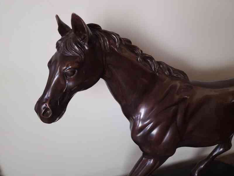 Pierre Jules Mene Velká bronzová socha Kůň š 145 cm - foto 7