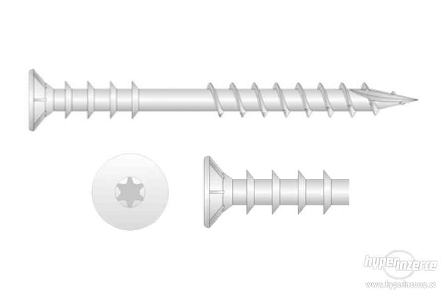 Distanční rozpěrné vruty TORX - průměr 6mm, různé délky