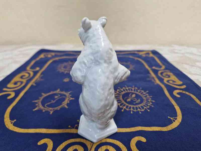 Hezká porcelánová soška Medvěd Rosenthal Signováno - foto 4