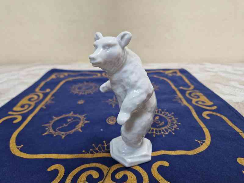 Hezká porcelánová soška Medvěd Rosenthal Signováno - foto 3