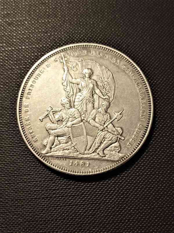 Střelecké mince - Švýcarsko 5 frank, zaručené originály! - foto 2