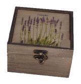 Dřevěná krabička Levandule - šperkovnice - foto 1