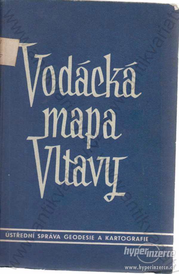 Vodácká mapa Vltavy 1955 Ústřední správa geodézie - foto 1