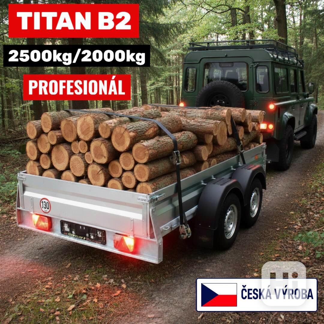 Nový brzděný přívěsný vozík 2000Kg, 3,0m x 1,5m, DPH - foto 1