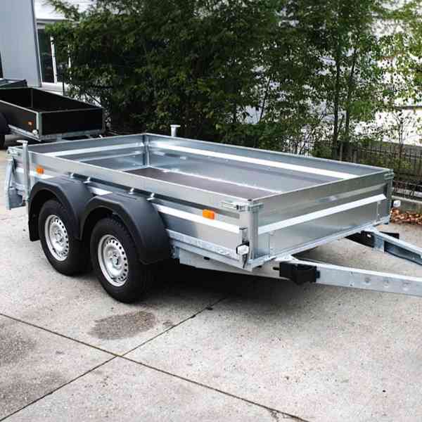 Nový brzděný přívěsný vozík 2000Kg, 3,0m x 1,5m, DPH - foto 2