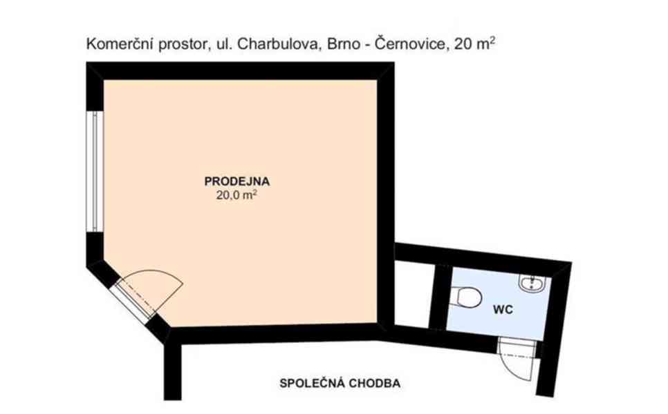 Pronajmu obchod s výlohou na ul. Charbulova 831/30 - foto 7