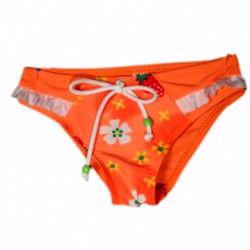 Dívčí plavky - kalhotky - oranžové s potiskem - foto 1