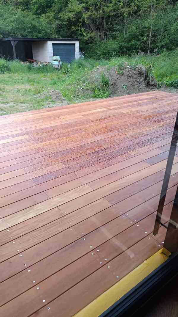 Garapa terasová prkna, nízká cena, hladké/ drážkované - foto 4