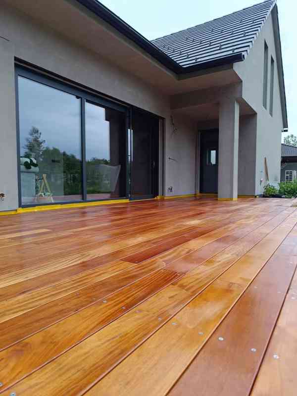 Garapa terasová prkna, nízká cena, hladké/ drážkované - foto 5