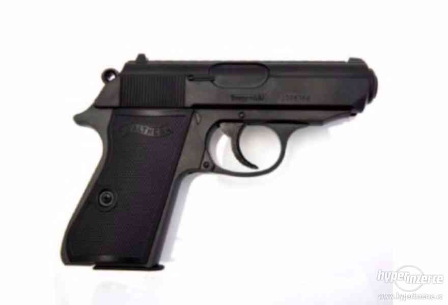 Airsoft Pistole Walther PPK/S černá Metal Slide ASG - foto 1