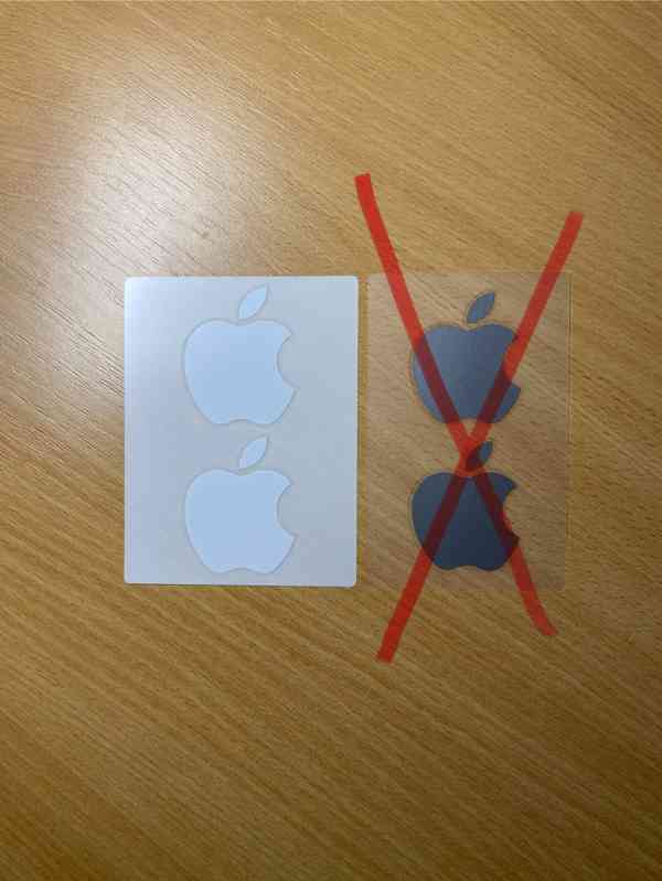 Apple Originální Nálepky Top Stav 2ks - foto 3