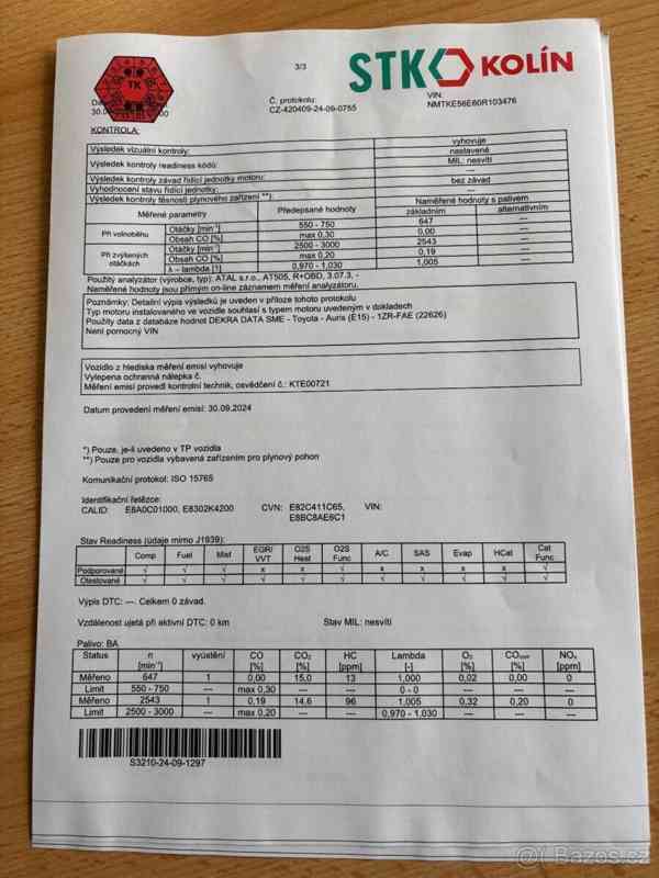 Toyota Auris 1,6   97 kW, původ Česká republika - foto 20