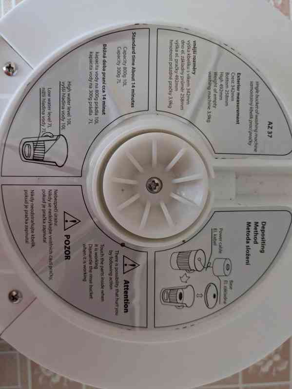 Přenosná elektická mini pračka Easy Wash - foto 6