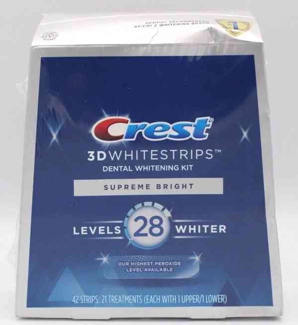 Bělicí pásky Crest 3D Whitestrips Supreme Bright - foto 1