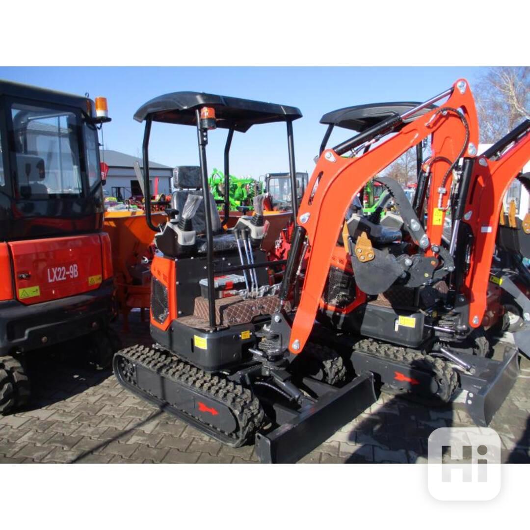 Minibagr YTO LX-16-9B 1300kg YANMAR + nové joysticky!! - foto 1