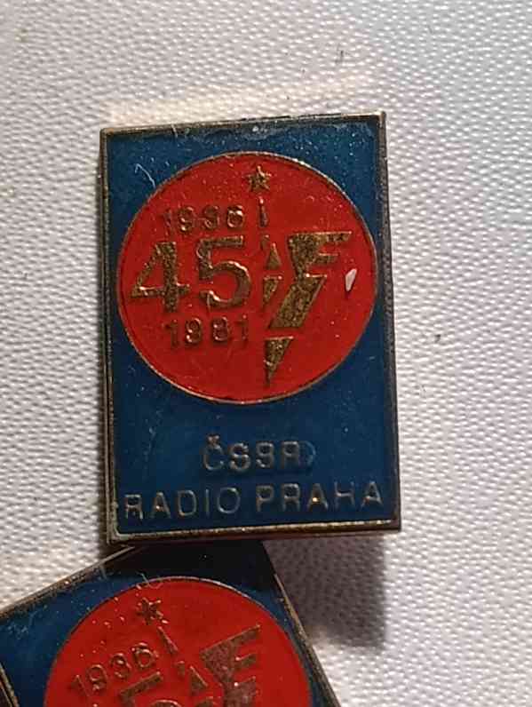 Sada pěti sběratelských odznaků Radio Praha ČSSR 45.výročí - foto 3