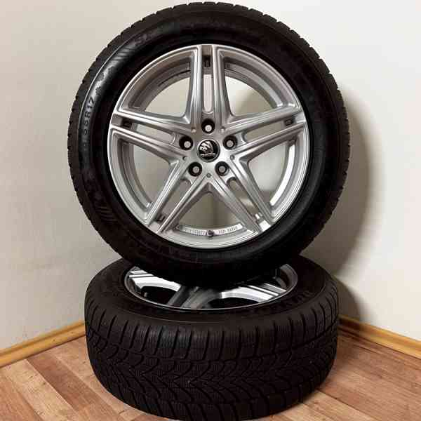 ŠKODA YETI KAROQ 5x112 R17 ET27+ZIMNÍ 225/55R17 7m - foto 3