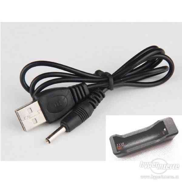 USB nabíječka pro 18650 dobíjecí Li-Ion bater - foto 2