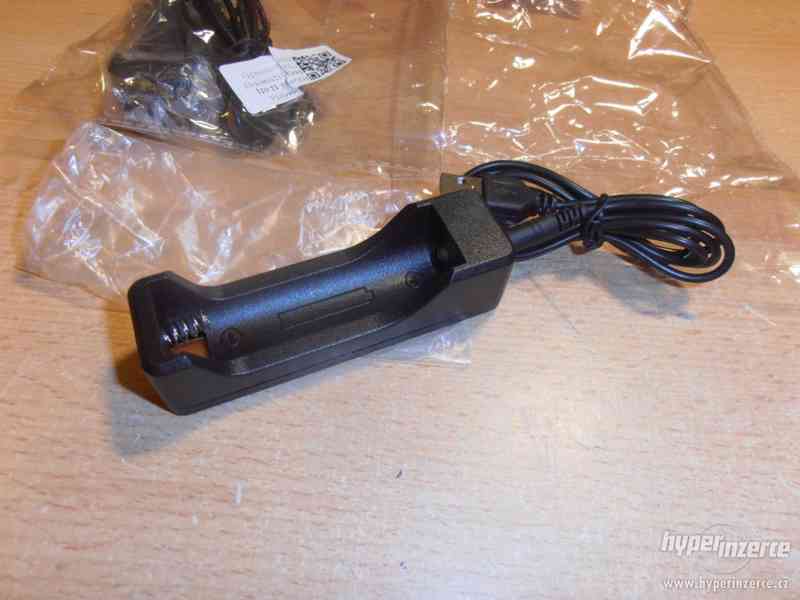 USB nabíječka pro 18650 dobíjecí Li-Ion bater - foto 3