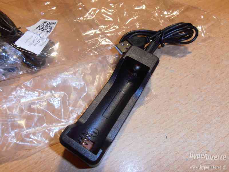 USB nabíječka pro 18650 dobíjecí Li-Ion bater - foto 4