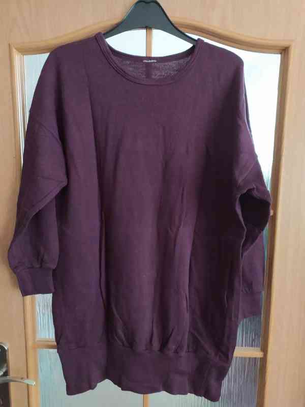 Dámská bavlněná mikina dole do nápletu vel.42