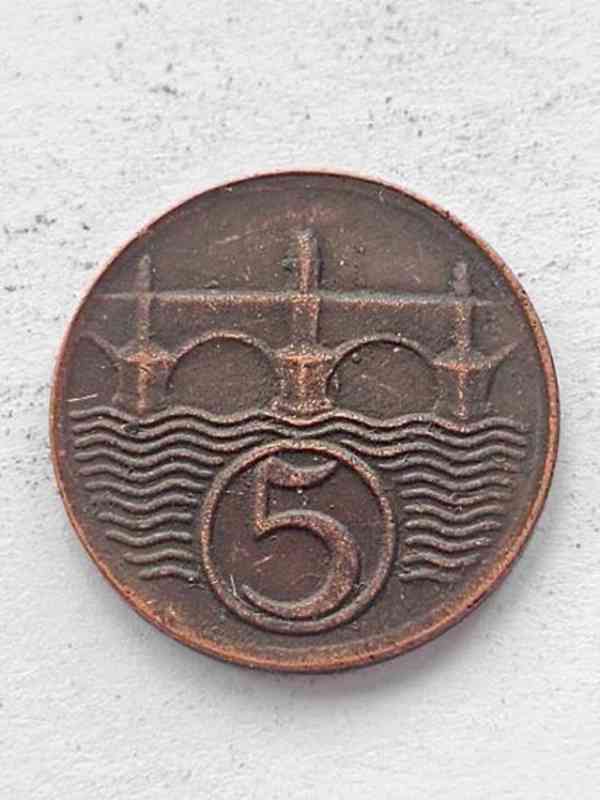 5.haléřů 1924  a repro RARE ☆ - foto 2