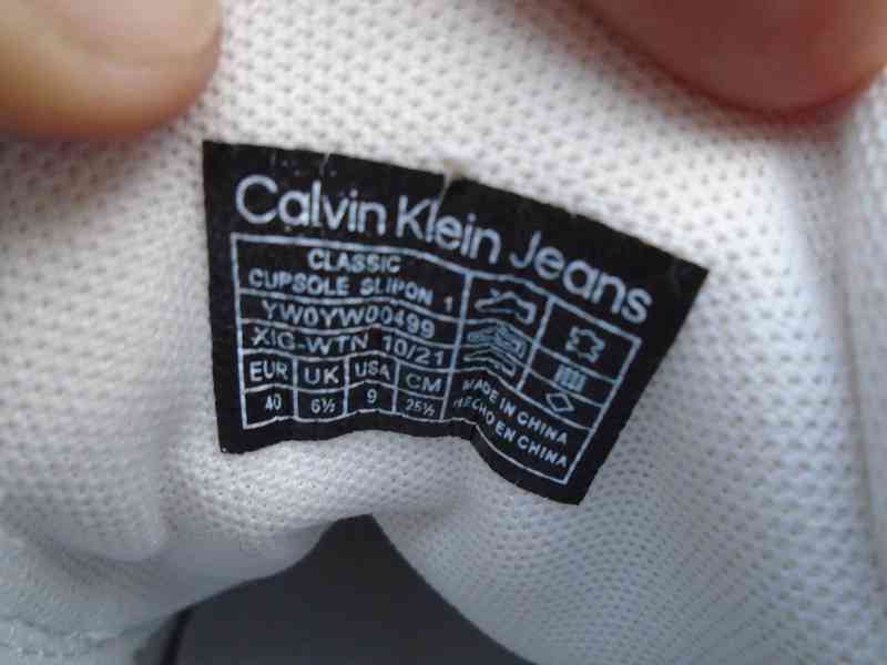 Calvin Klein Jeans dámské bílé tenisky vel. 40 pěkný stav - foto 12