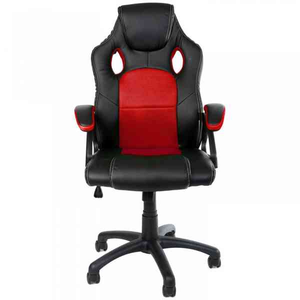Kancelářská židle Racing design | červeno-černá - foto 2