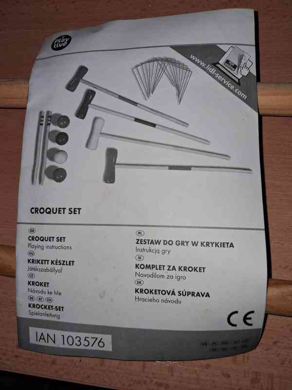 Nová dětská kroketová sada – nikdy nepoužitá - foto 3