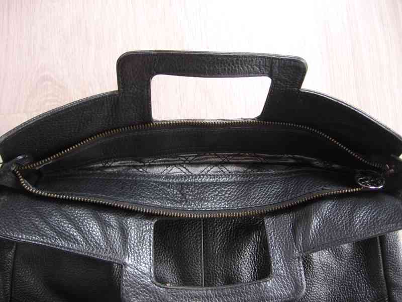 Velká kožená kabelka, taška Silvio Tossi - foto 3