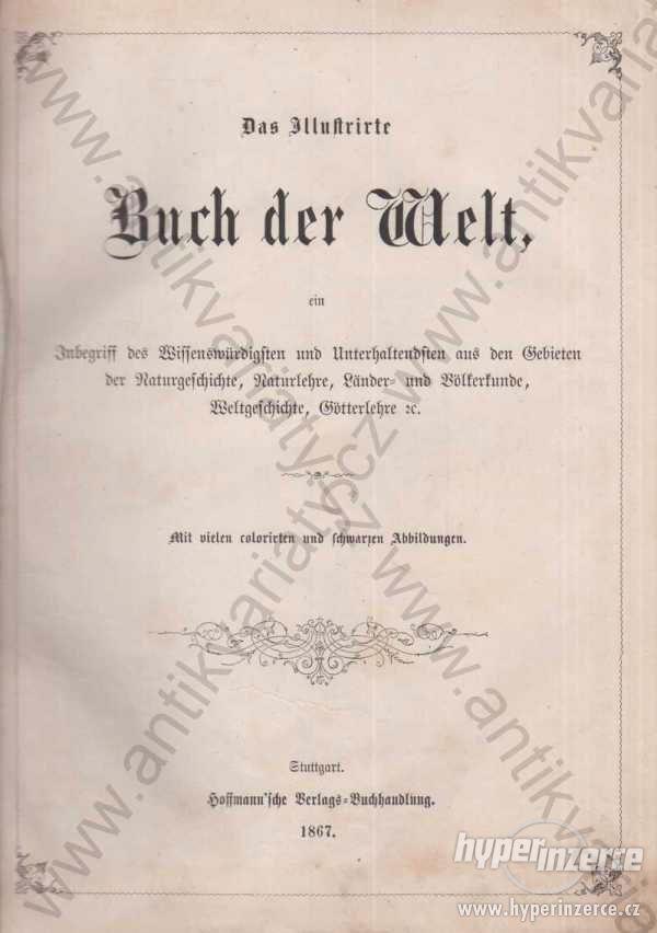 Das Buch der Welt Stuttgart 1867 bar. litografie - foto 1