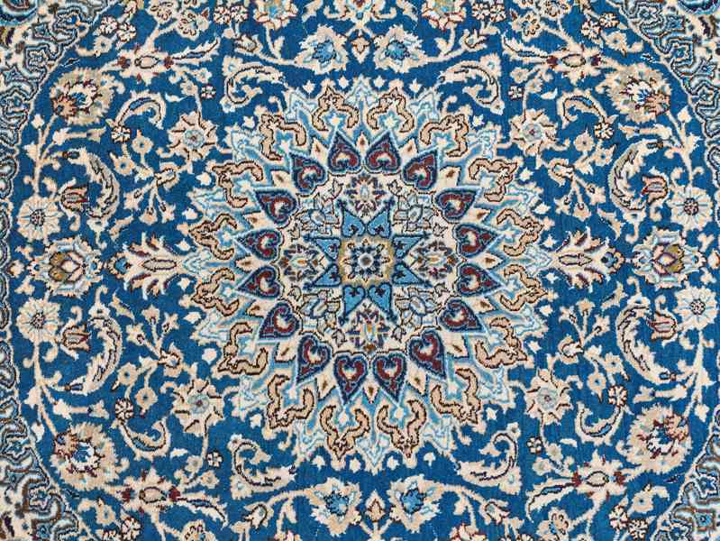 Perský čtvercový koberec Nain 200 x 200 cm - foto 2