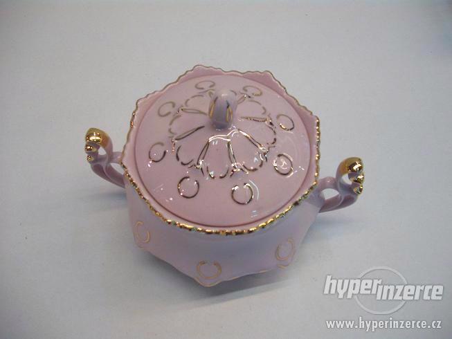 Růžový porcelán z Chodova - Lenka - cukřenka - foto 2