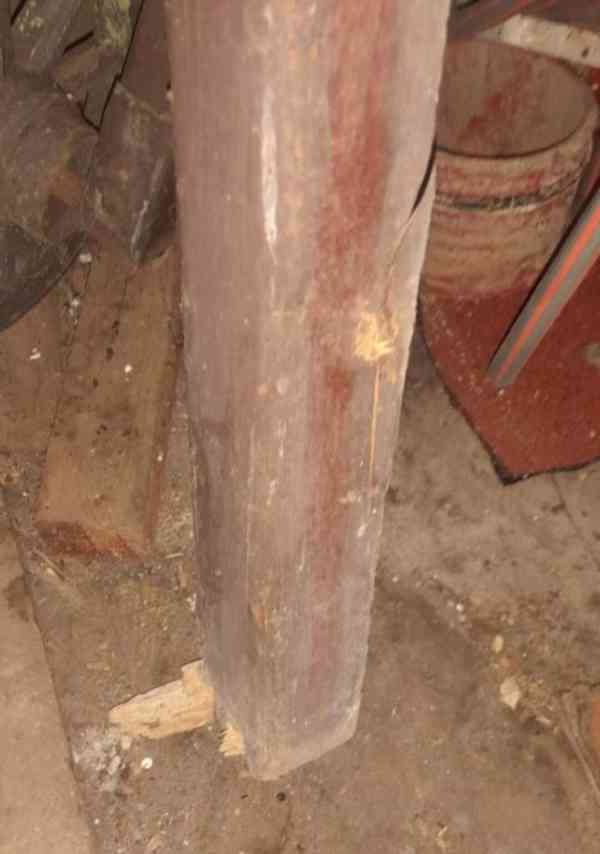 Staré dveře z jedné strany palubky vč. zárubně-výplň dvojité - foto 5