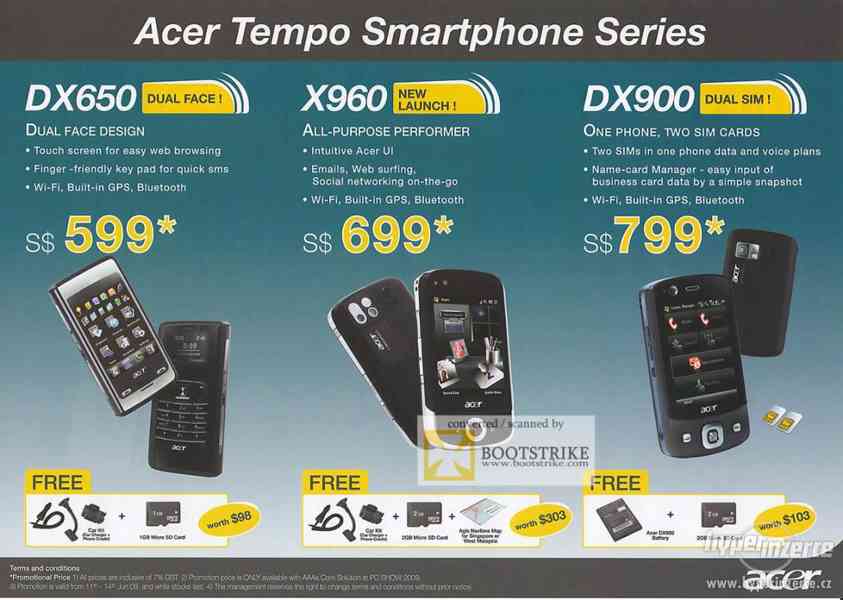 Prodam novy originalni oboustranny smartphone ACER DX650 - foto 3