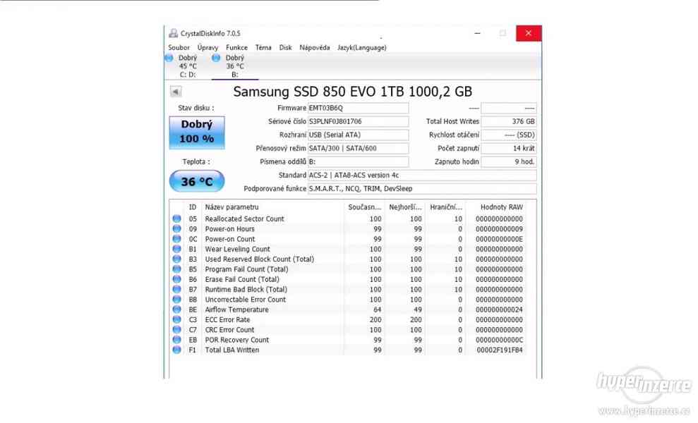 SSD 1TB Samsung 850 evo - foto 2