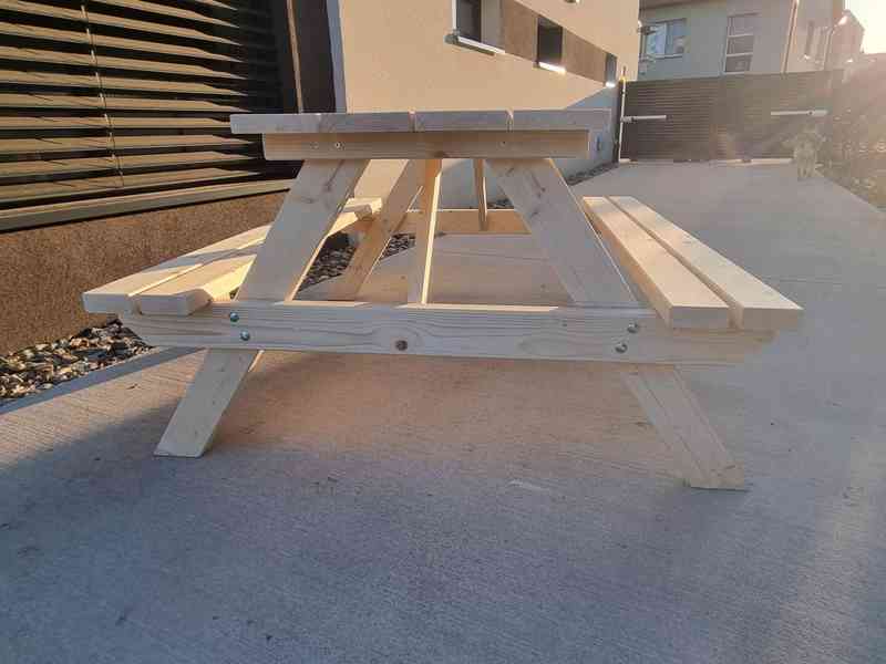 Pivní set, zahradní nábytek, stůl s lavicí do hospody, kempu - foto 2